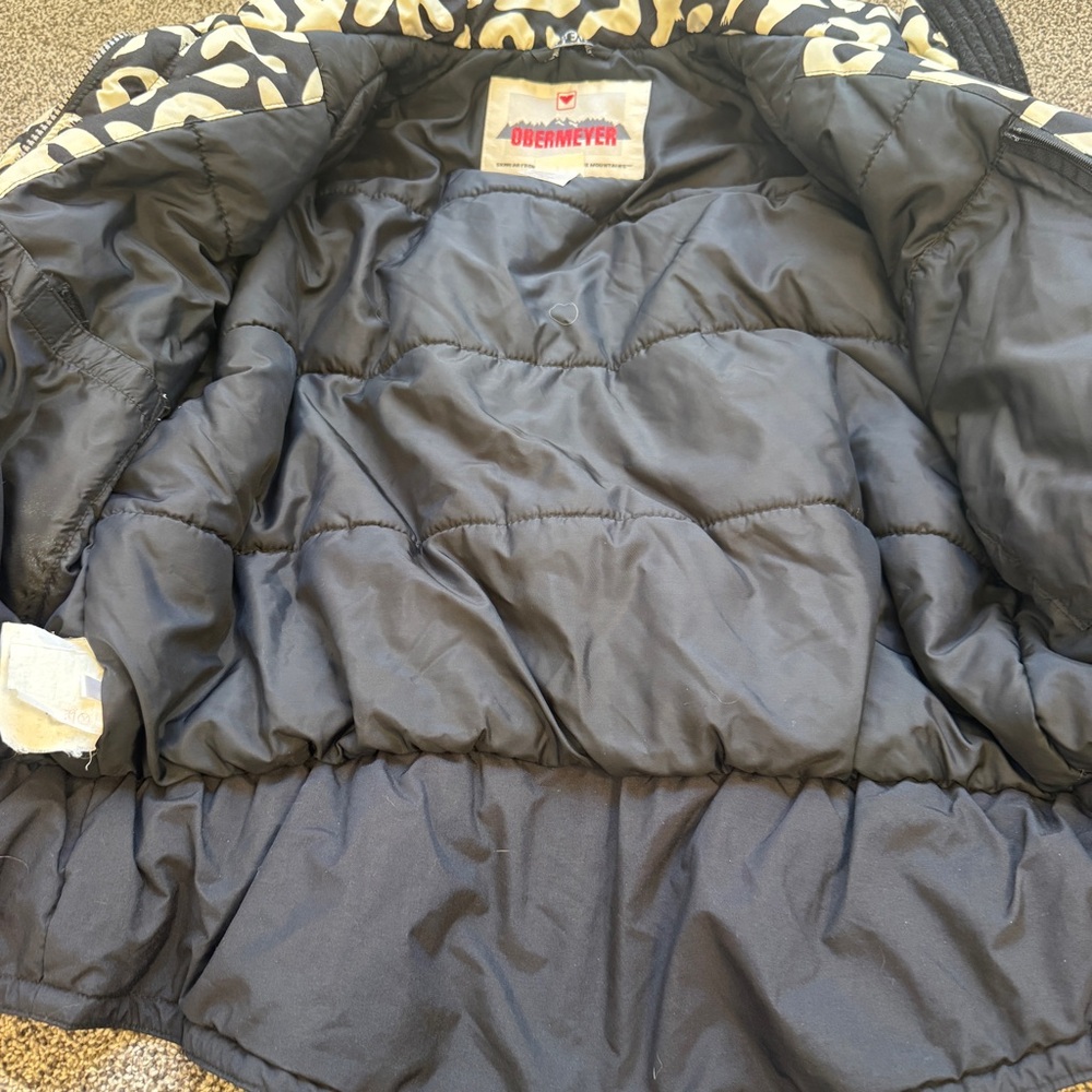 Obermeyer Ski Jacket | Vintage Zip Up Winter Puffy Coat Medium 80s Size 12 - Picture 6 of 13